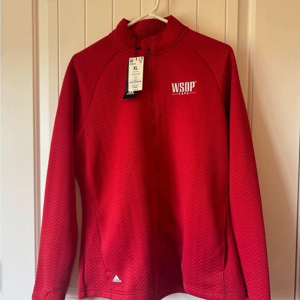 Adidas “World Series of Poker” (WSOP) Red Full-Zip Jacket